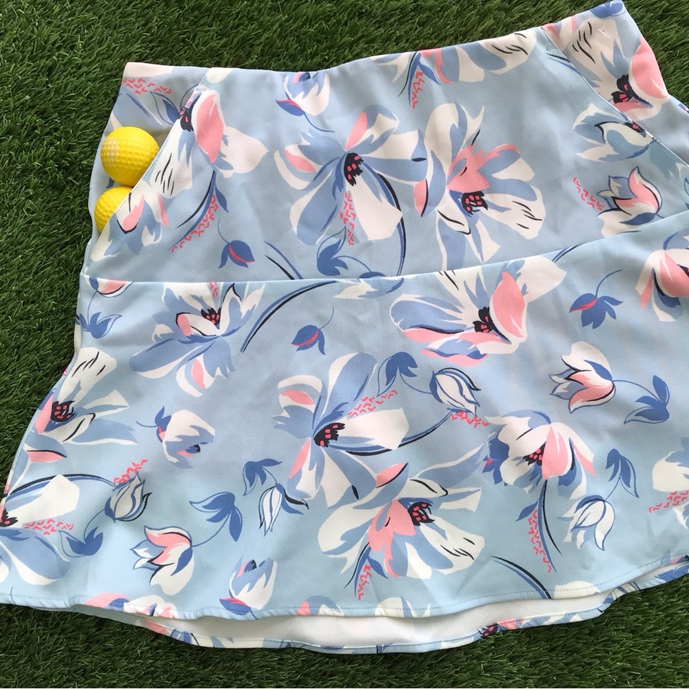 Authentic athletic skort Polo Ralph Lauren Golf Tennis skirt, New, M. Floral